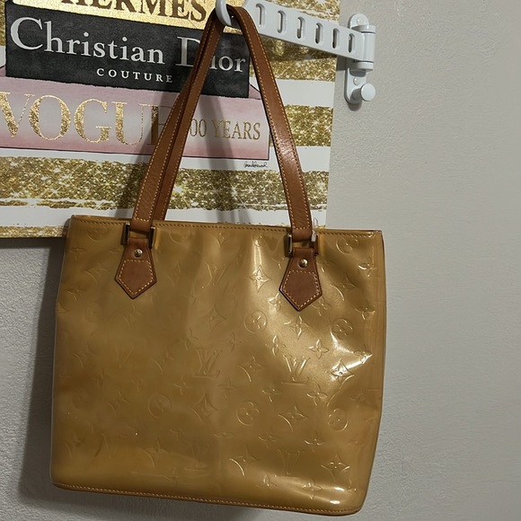 Louis Vuitton Vintage Yellow Vernis Houston Bag - Picture 2 of 16
